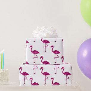 Glitterende flamingo Roze glitters glinsterend pat Cadeaupapier