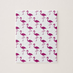 Glitterende flamingo Roze glitters glinsterend pat Legpuzzel