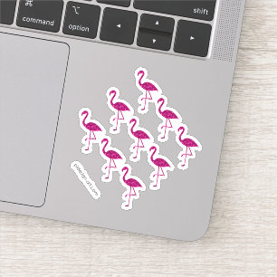 Glitterende flamingo Roze glitters glittertjes pat Sticker
