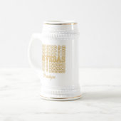 Glitterende Glamour Las Vegas Bachelorette Feest Bierpul (Voorkant links)