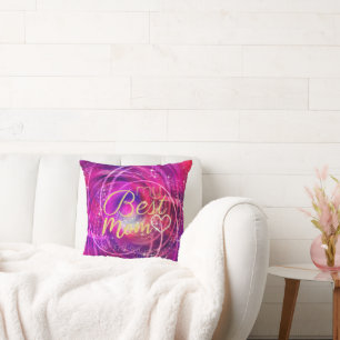 Glitterende Glamour Mom Mangenta Kussen