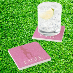 Glitterende Golf Coasters Stenen Onderzetter
