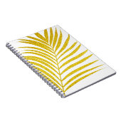 Glitterende gouden palmboom Cute tropische cadeau Notitieboek (Rechterzijde)