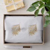 Glitterende Gouden Palmen Tropische Bruiloften Vie Tissuepapier (Geschenk)