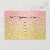 Glitterende Gradiënt Feestkaart Koraal Kaart (Voorkant)