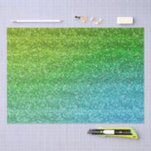 Glitterende groene en blauwe verloop glitter tissuepapier (Craft)