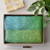 Glitterende groene en blauwe verloop glitter tissuepapier (Geschenk)