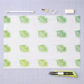 Glitterende groene palmbomen Tropische trouwfeeste Tissuepapier (Craft)