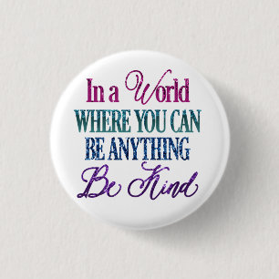 Glitterende Inspirerende Spreuk Ronde Button 3,2 Cm