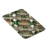 Glitterende kerst poppers magneet (Rechterzijde)