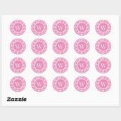 Glitterende Krans Monogram Sticker (Vel)