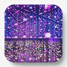 Glitterende lichten 9" papieren bordje