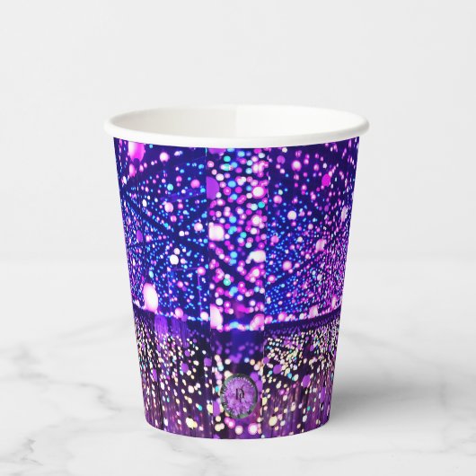 Glitterende lichten Papieren beker (Links)