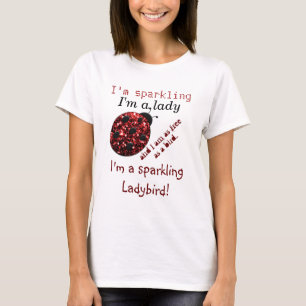 Glitterende Lieveheersbeestje Lieveheersbeestje ro T-shirt