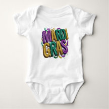 Glitterende Mardi Gras Gras Dames T-Shirt, Paars G