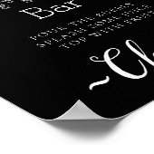 Glitterende Minimalistische Mimosa Bar Bord Poster (Hoek)