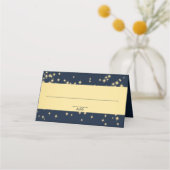 Glitterende Navy Blauwe en Gouden Zitplaatsen (Achterkant)