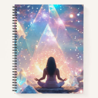 Glitterende Pastel Meditaties Universum Verbinding Notitieboek