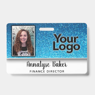 Glitterende professionele CNA-verpleegster foto na Badge