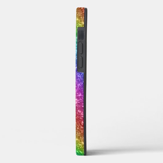 Glitterende Regenboog Glans Case-Mate iPhone Case (Achterkant / Links)