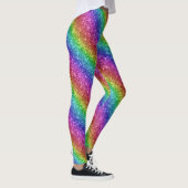 Glitterende Regenboog Glans Leggings (Rechts)