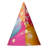 Glitterende Roze Feest  Feesthoedjes (Achterkant)