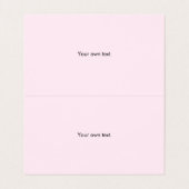 Glitterende Roze Glitterstof Gevouwen Visitekaartjes (Binnenkant ongevouwen)