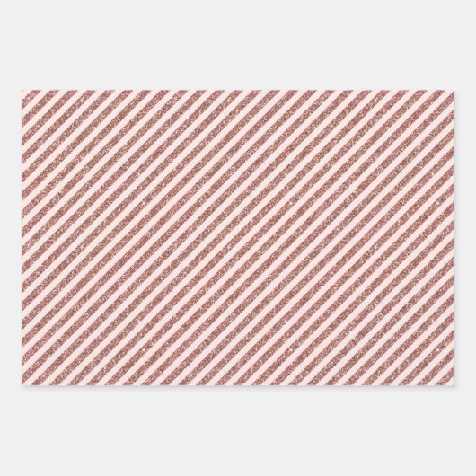 Glitterende roze goud inpakpapier vel (Voorkant 2)