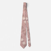 Glitterende Roze Gouden Blush Glitter Halsdoek Stropdas (Voorkant)