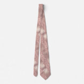 Glitterende Roze Gouden Blush Glitter Halsdoek Stropdas (Achterkant)