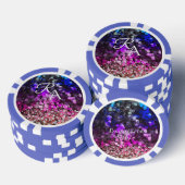 Glitterende Sequin Monogram Poker Chips (Opstapeling)