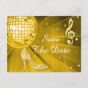 Glitterende Stiletto Hak 25e Verjaardag Save The D Aankondigingskaart