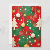 Glitterende vakantiemagie feestdagenkaart (Voorkant)