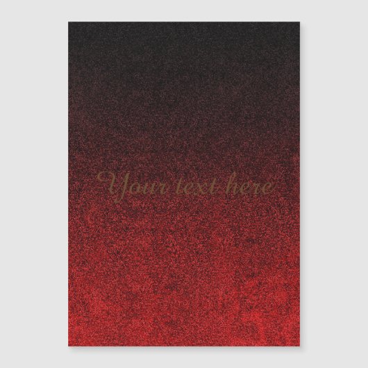 Glittergradiënt voor zwart-rood (Voorkant)