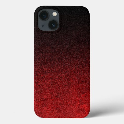 Glittergradiënt voor zwart-rood Case-Mate iPhone case (Achterkant)