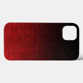 Glittergradiënt voor zwart-rood Case-Mate iPhone case (Achterkant (horizontaal))