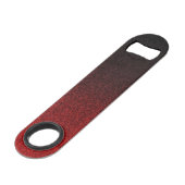 Glittergradiënt voor zwart-wit en rood speed flessenopener (Achterkant Gekanteld)