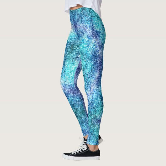 Glitterie Leggings multicolores (Gauche)