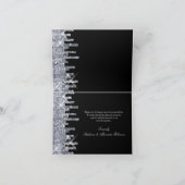 Glitterie Merci glamour noir/argent (Intérieur)