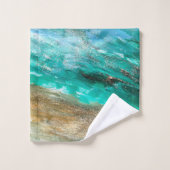 Glitterie moderne Artsy Abstrait (Gant de toilette)
