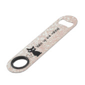 Glitterie Whimsical Black Cat-Réveillez-vous et ma (Devant angulaire)