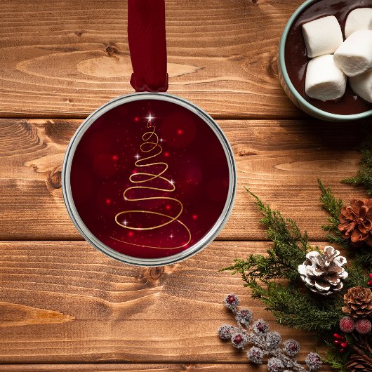 Glitterig Abstract kerstboom Ornament