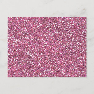 Glitterig glanzend roze glitters briefkaart