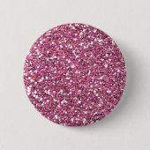 Glitterig glanzend roze glitters ronde button 5,7 cm (Voorkant)