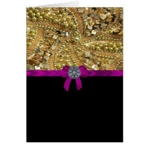 Glitterig goud en zwart