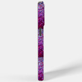 Glitterig Roze Paarse Ombre Abstract Monogram Case-Mate iPhone Case (Achterkant / Rechts)