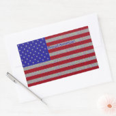 Glitterige Amerikaanse vlag Stickers (Envelop)
