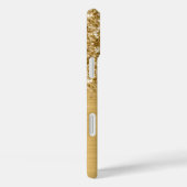 Glitterige Gouden Glam Naam Case-Mate iPhone Case (Achterkant / Rechts)