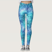 Glitterige multi gekleurde Leggings (Voorkant)