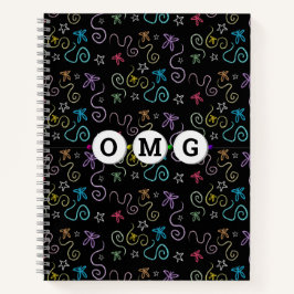 Glitterige vlinders - Faux Glitter Patroon Notitieboek